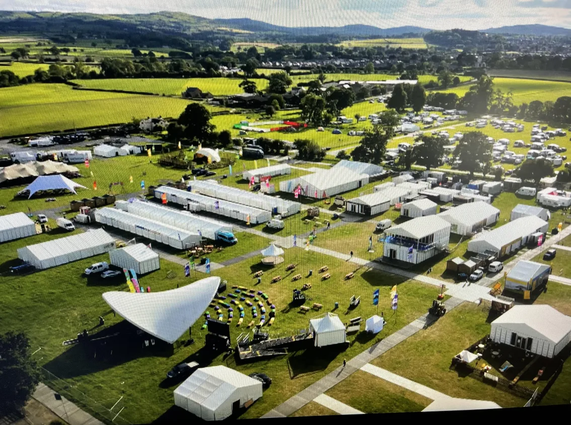 Drone photo of the great welsh show