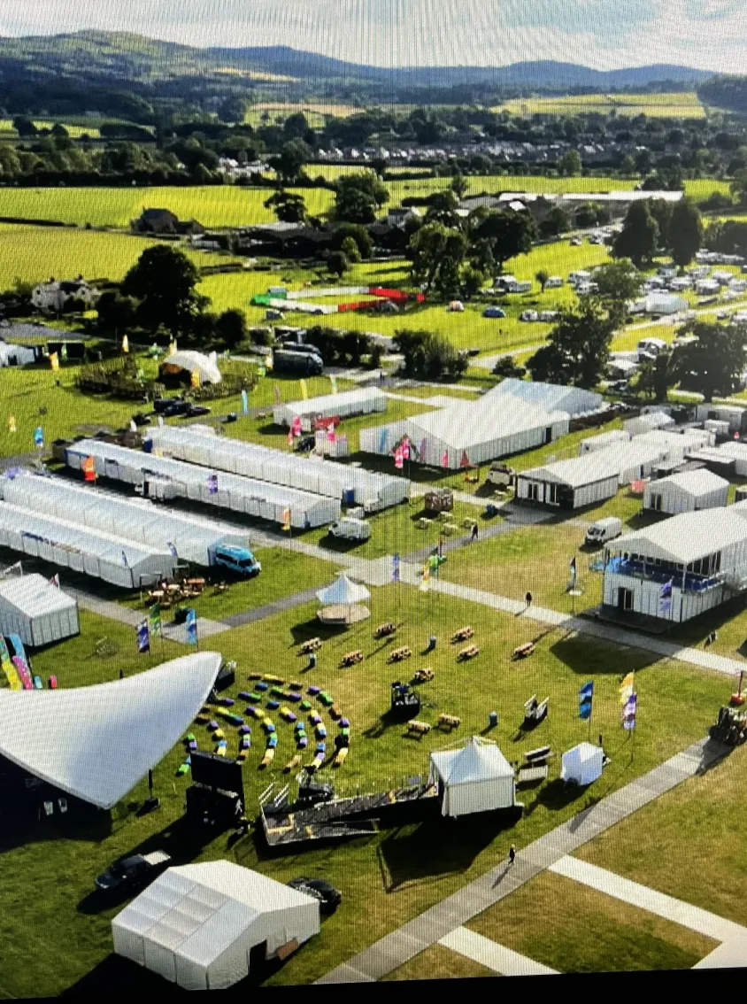 Drone photo of the great welsh show